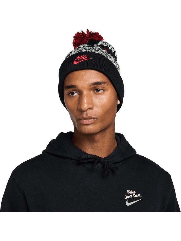 Nike Golf Mütze Peak Beanie, schwarz/beige