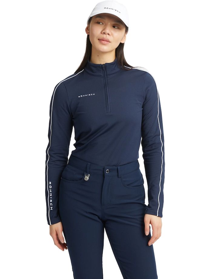 Röhnisch Layer Amie Thermo Fleece 1/4 Zip, navy