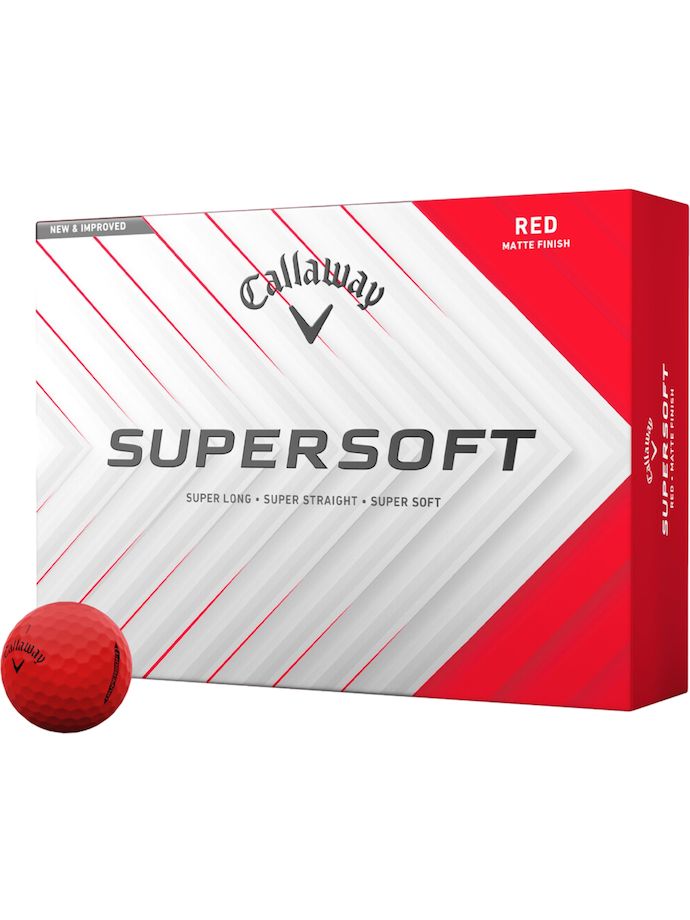 Callaway Golf balls Supersoft Matte 12-pack , red