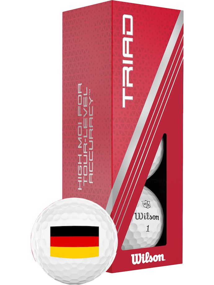 Wilson Triad golf balls "germany" 2022 - 3 pack, white