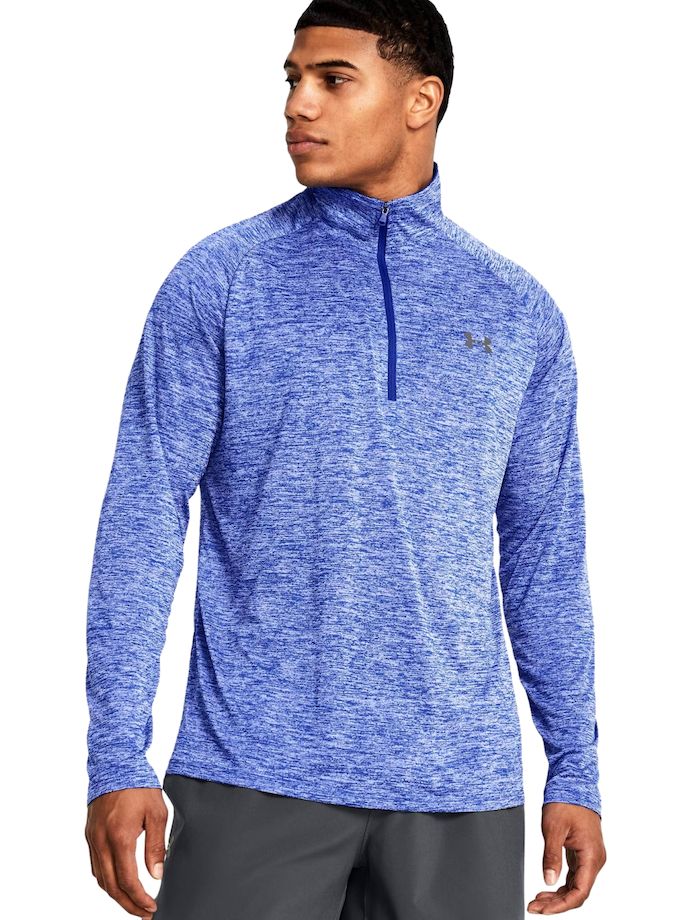 Under Armour Midlayer Tech 2.0 halve rits, royal