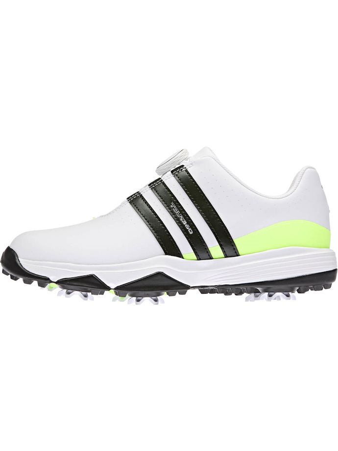 adidas Tour360 BOA golfschoenen, wit/zwart/groen