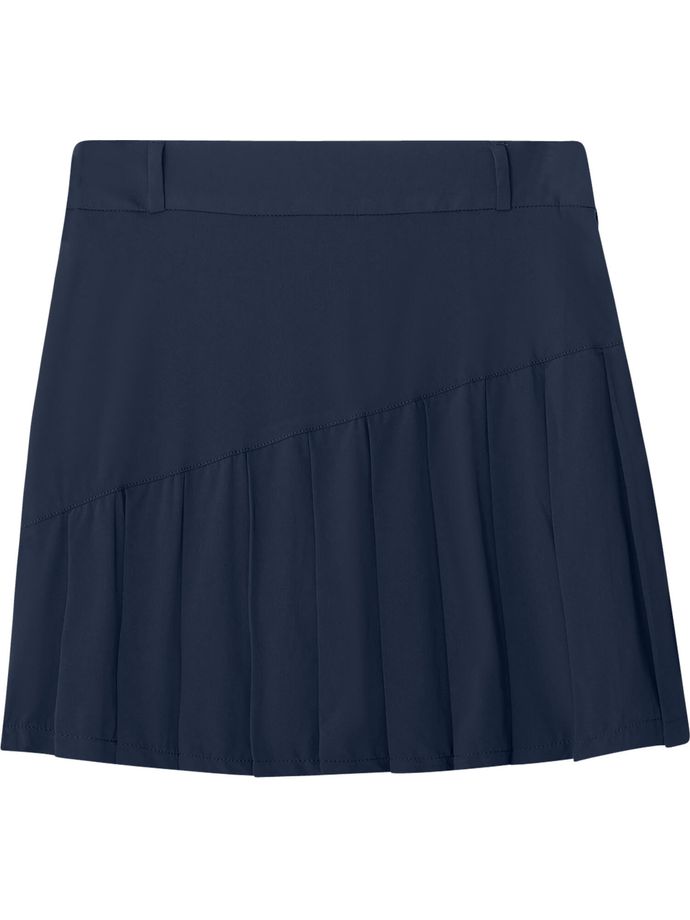 Cross Skort Solid Pleat, marinblå