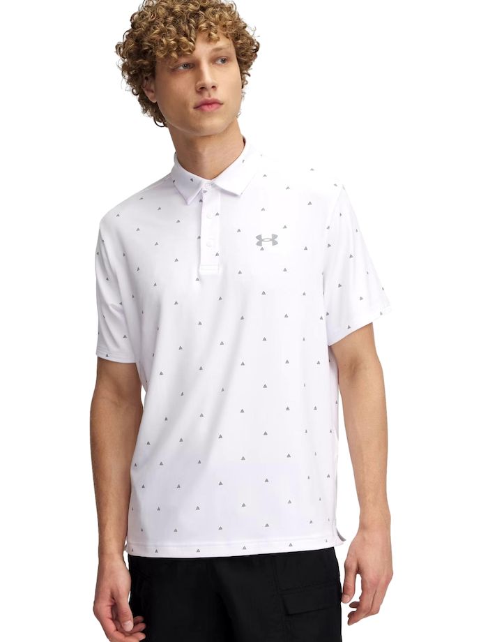 Under Armour Polo Playoff 3.0, blanco/gris