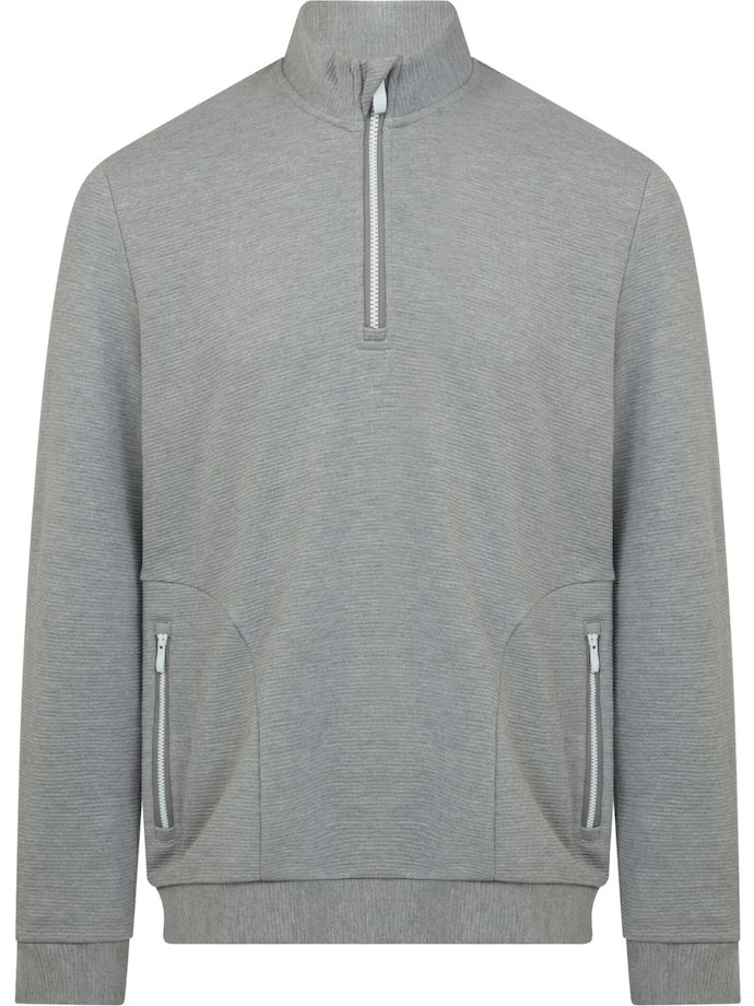 Original Penguin Layer 1/4 Zip Mixed Media Heritage, grey