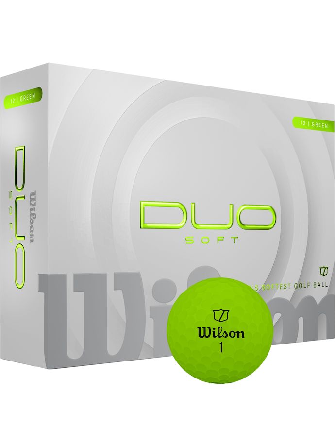 Wilson DUO Soft Golfbälle, grün