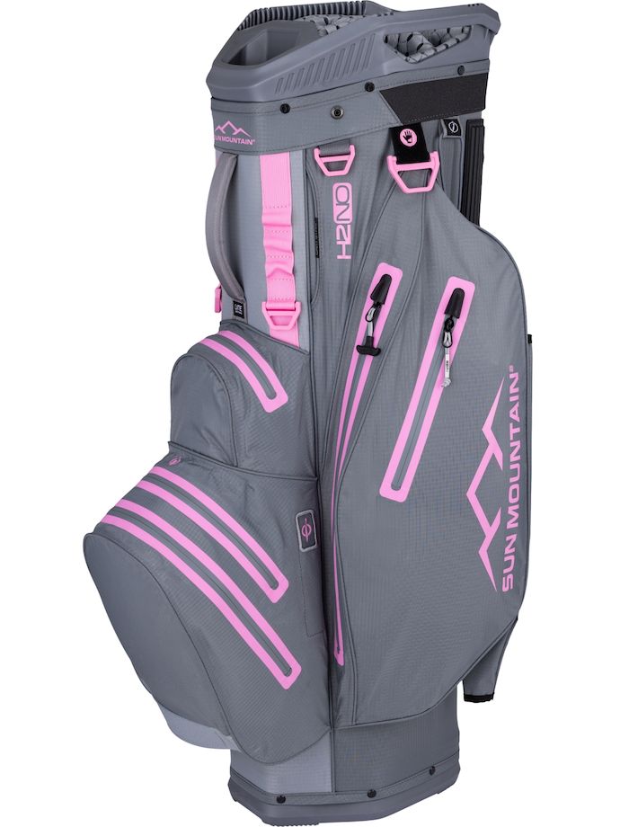 Sun Mountain Cartbag H2NO Lite 14 Way , grey/pink