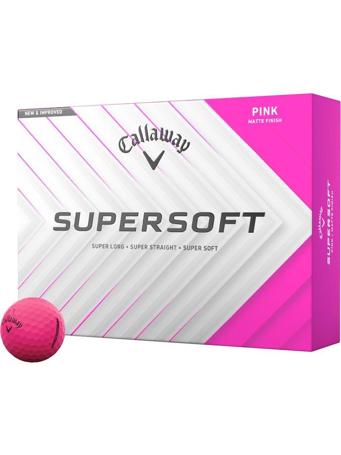 Callaway Balles de golf Supersoft Matte 12-Pack , rose