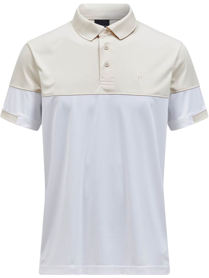 Peak Performance Polo Player Block, weiß/beige