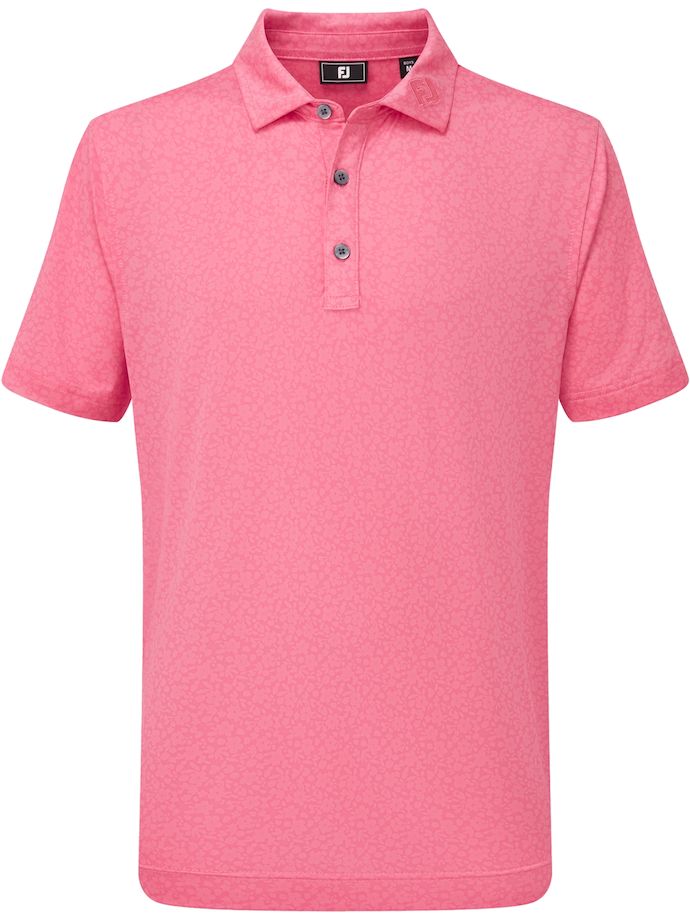 FootJoy Polo Pintado Floral Lisle, rosa