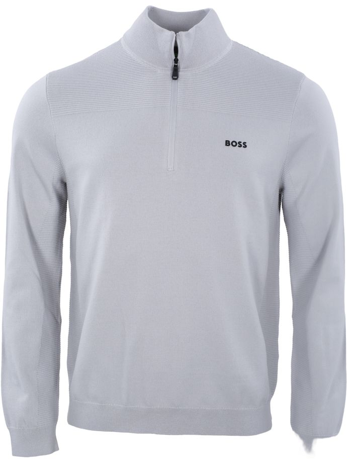 HUGO BOSS Jersey Momentum-X 1/4-Zip, gris claro