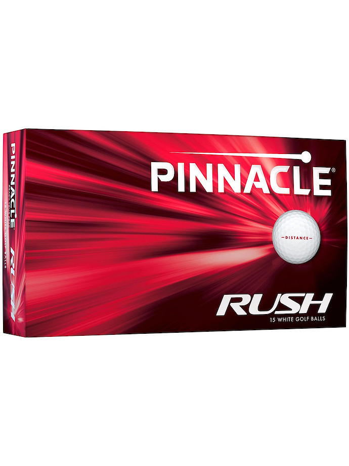 Pinnacle Rush golfbolde - pakke med 15 stk., hvid