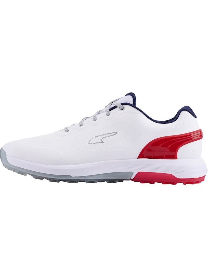 Puma Golf shoes alphacat nitro, white/red