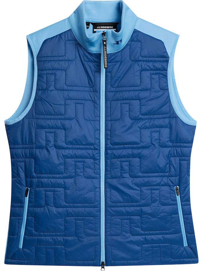 J. LINDEBERG Quilt Hybrid vest, dark blue