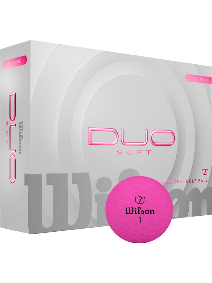 Wilson DUO Soft Golfbälle, pink