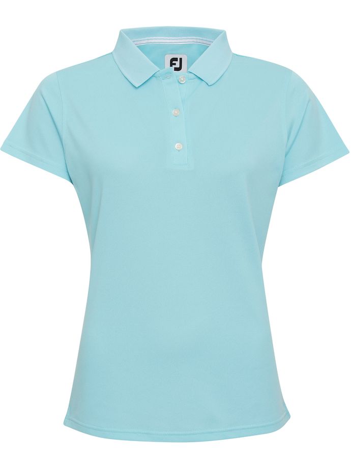 FootJoy Poloshirt Pique Performance, kurzarm, turquesa