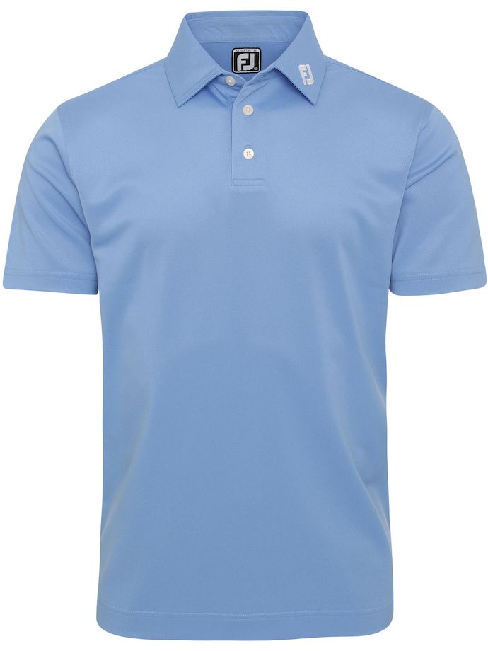 FootJoy Polo Stretch Piqué, azul claro