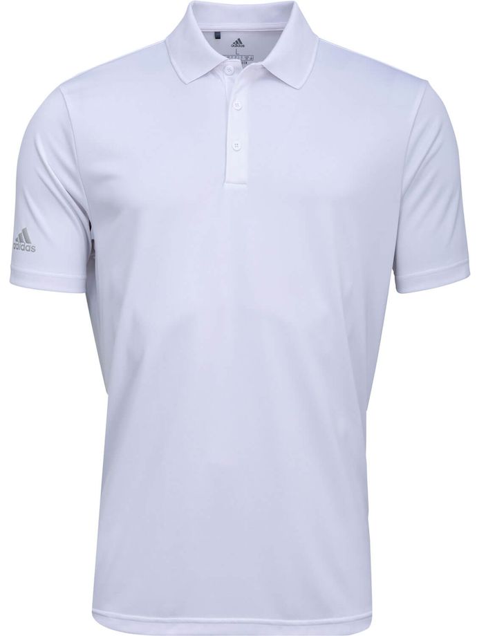 adidas Polo Performance, manica corta, bianco