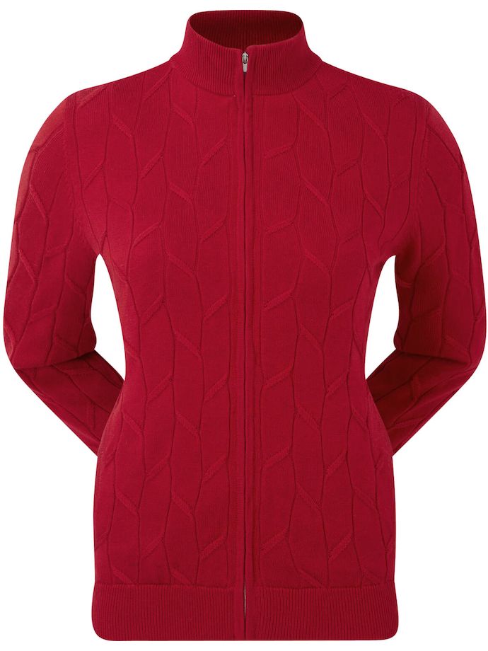 FootJoy Jacke foderato con zip integrale, rosso