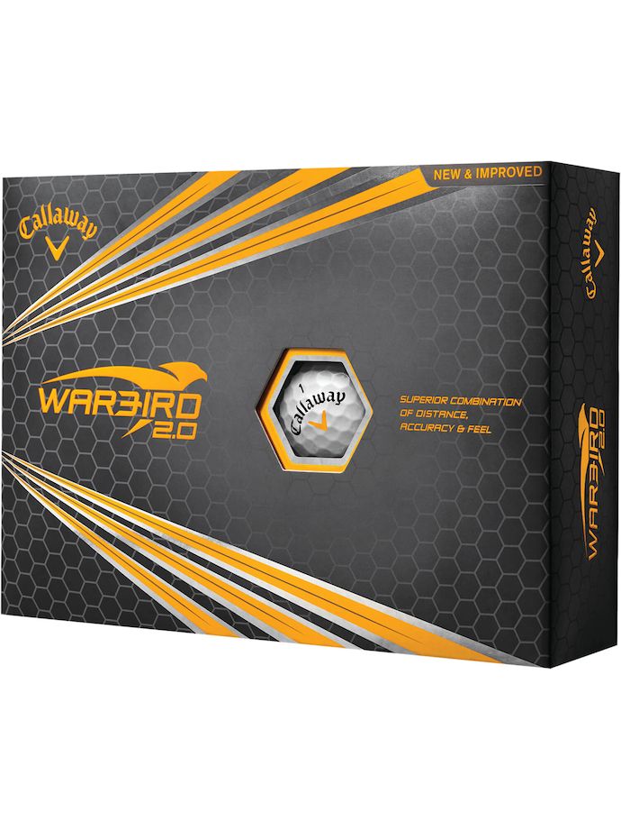 Callaway Piłeczki golfowe Warbird 2.0 - Zestaw 12 sztuk, biały