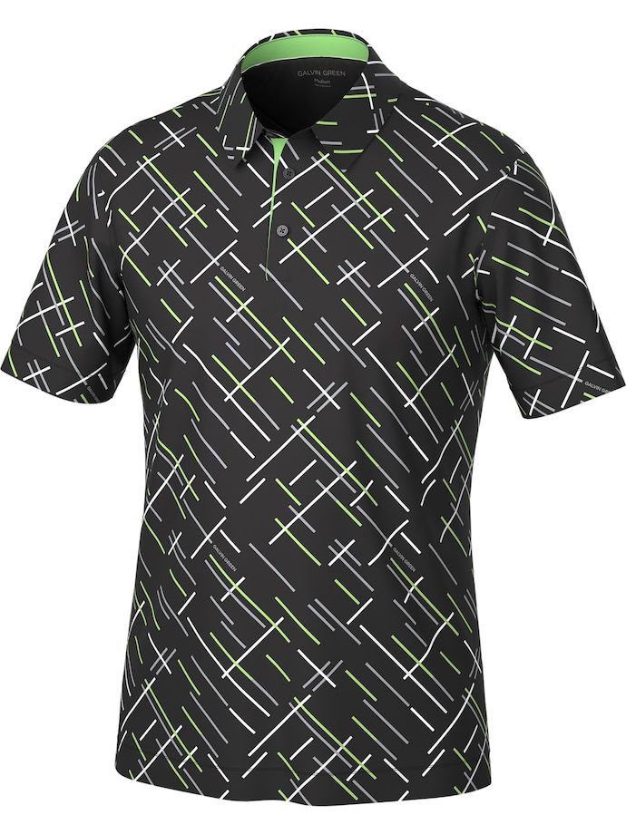 Galvin Green Mathias Polo, black/green