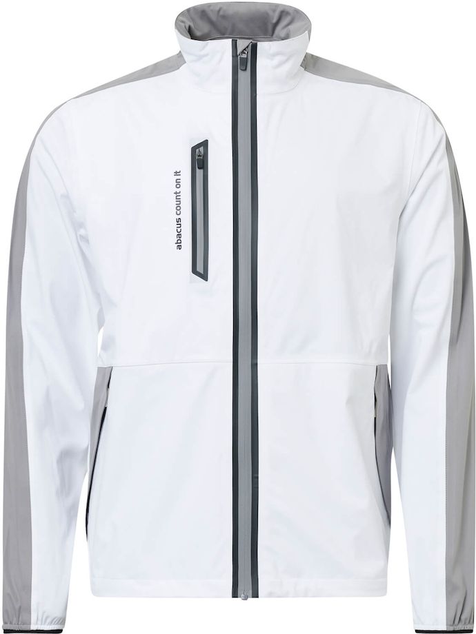 Abacus Bounce rain jacket, white/grey