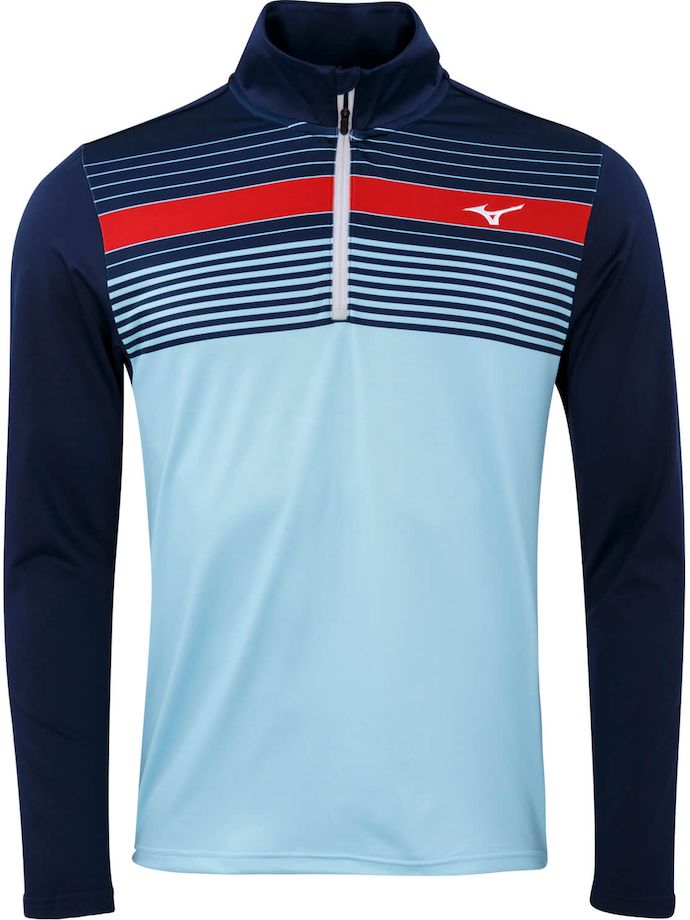 Mizuno Layer Breeze Elite ST 1/4-Zip, light blue