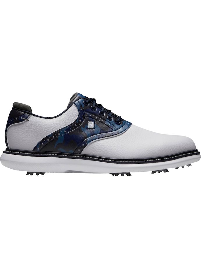 FootJoy Chaussures de golf traditionnelles, blanc/marine