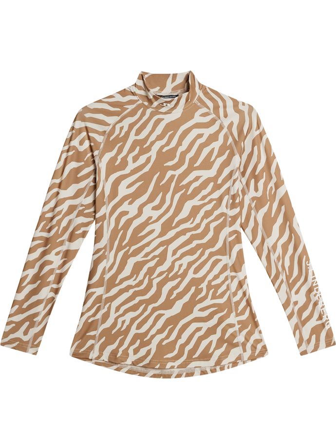 J. LINDEBERG Layer Ella Print Kompression, hvid/beige