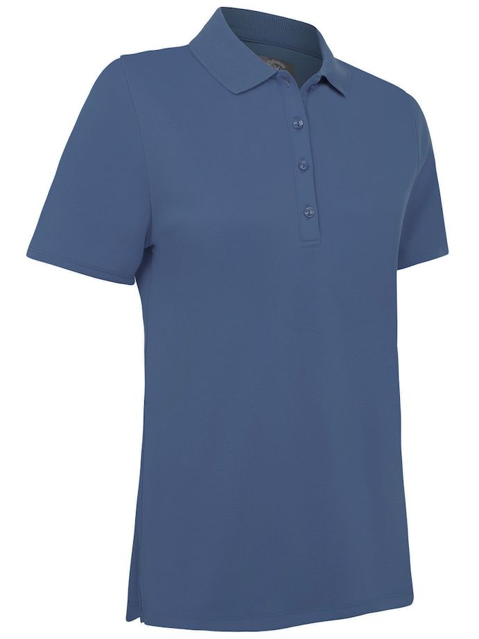 Callaway Swing Tech Solid polo shirt, short sleeve, blue grey