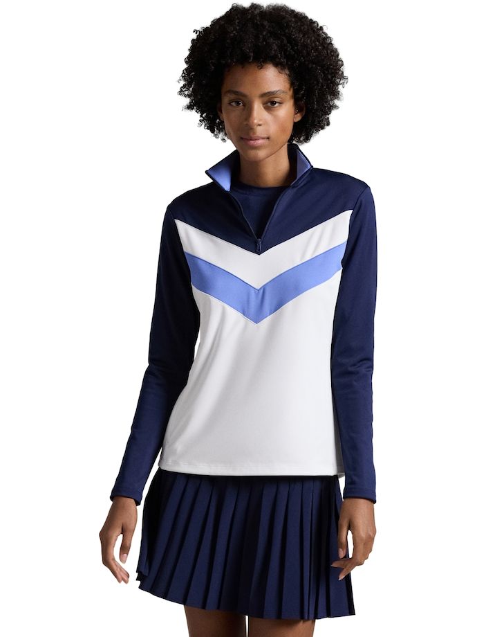 RALPH LAUREN Layer Power Stretch, weiß/blau