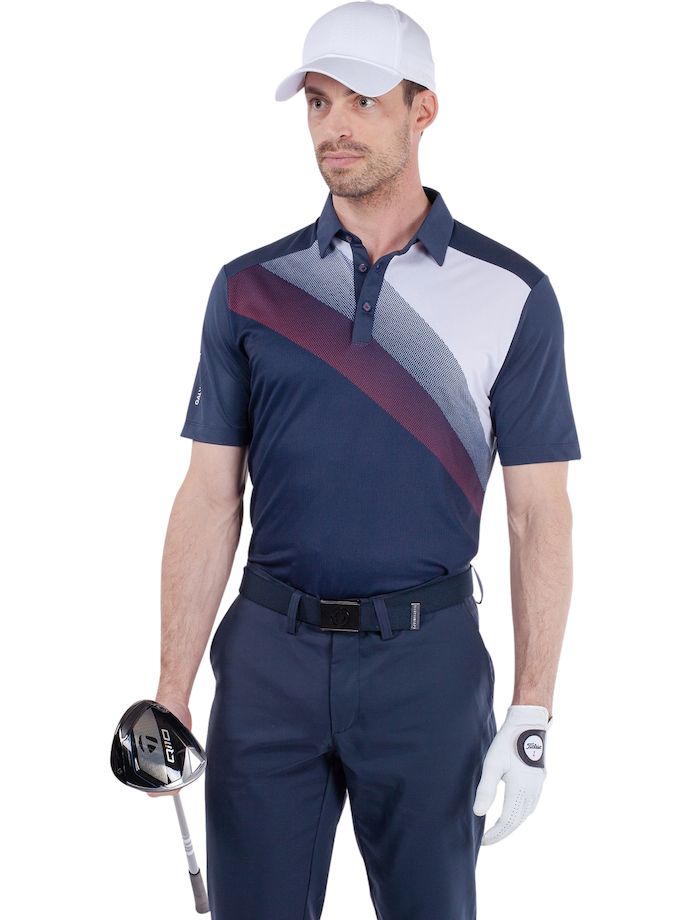 Galvin Green Polo Macoy, marine/rouge