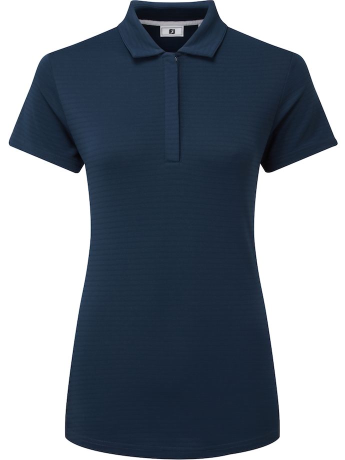 FootJoy Polo Jacquard, kurzarm, azul marino