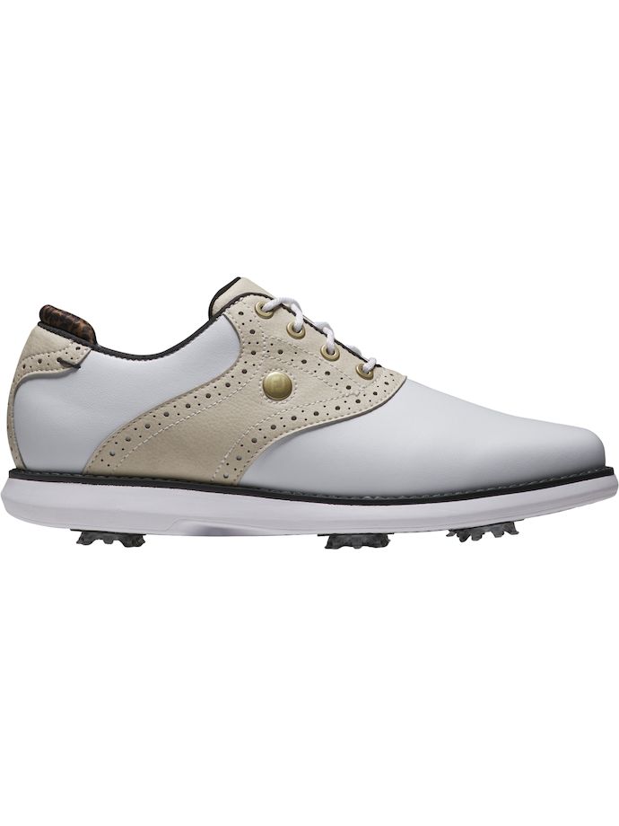 FootJoy Chaussures de golf traditionnelles, blanc/beige