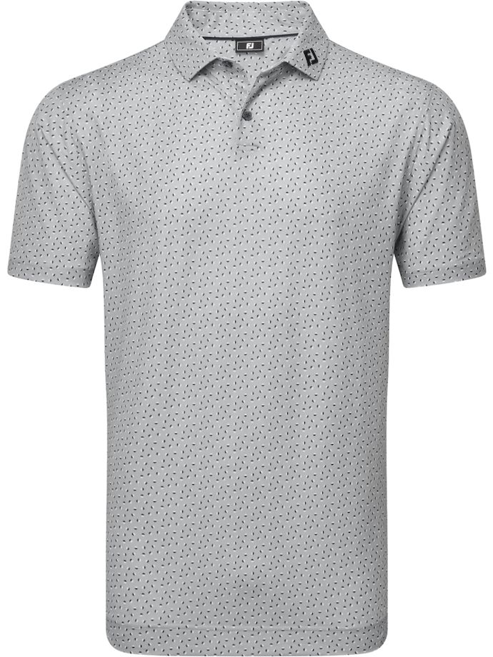 FootJoy Polo Bounce Print Pique, grey