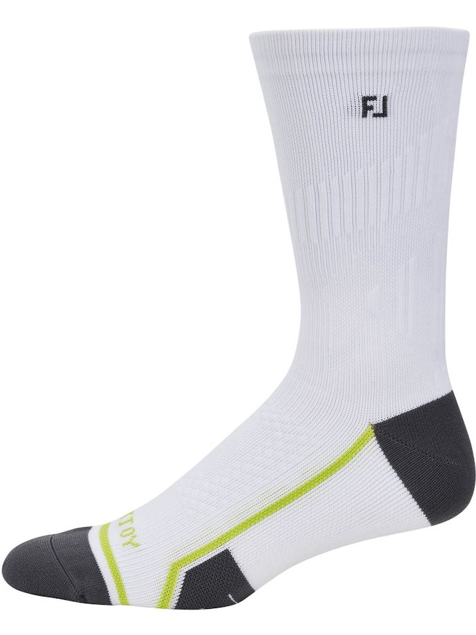 FootJoy Tech Dry Crew socks, white