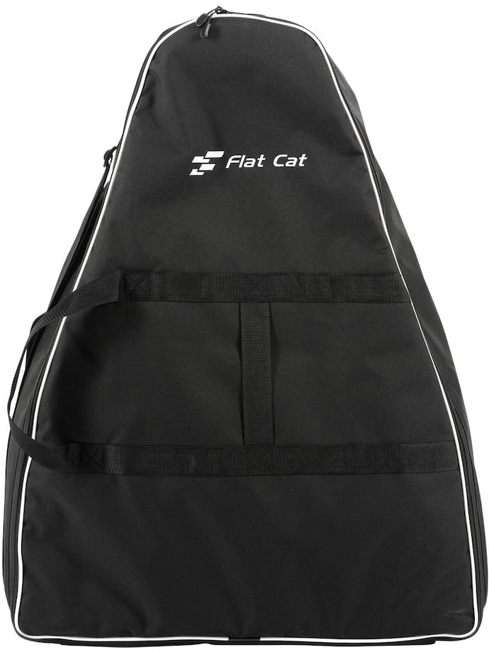 Flat Cat Trolley bag, black