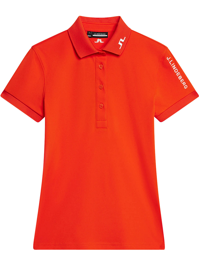 J. LINDEBERG Tour Tech Polo, pomarańczowy