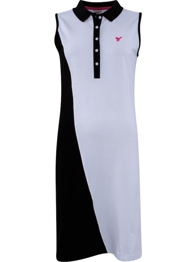 girls golf Dress Black and White, white/black