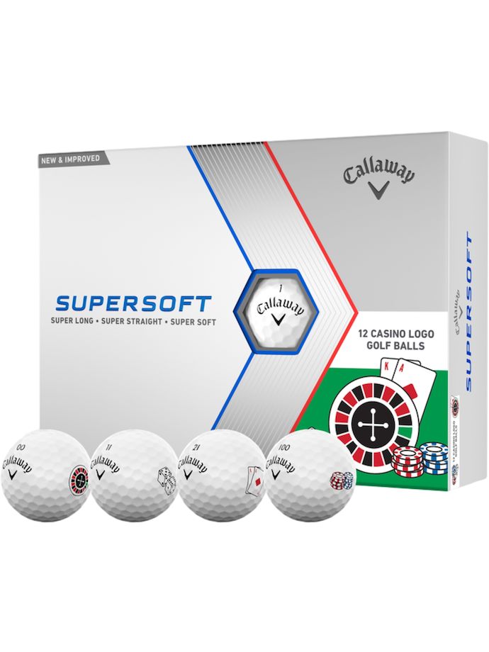 Callaway Palline da golf Supersoft 23 LUCKY Limited - confezione da 12 pezzi, bianco