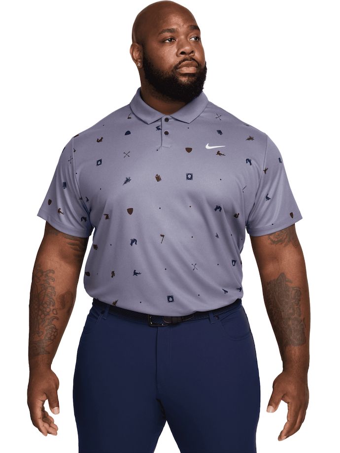 Nike Golf Polo DriFit Tour Icon, blue grey