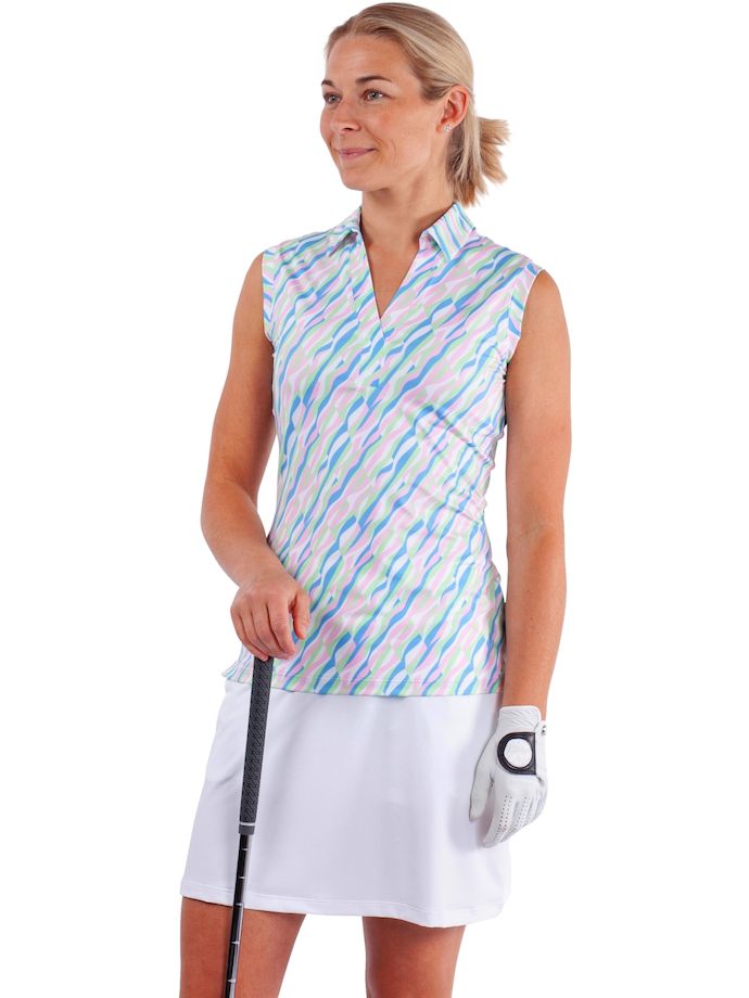 Galvin Green Polo Melissa, sleeveless, multicoloured