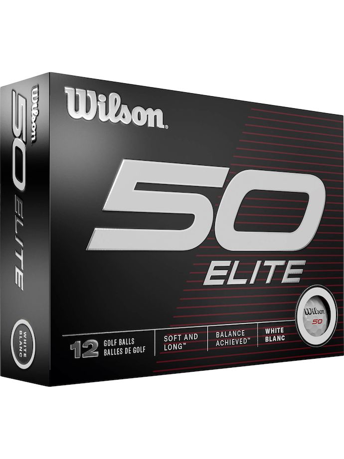 Wilson Staff Fifty Elite 23 Golfbälle - 12er Pack, weiß