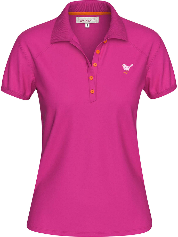 girls golf Polo Pink Ultra, pink