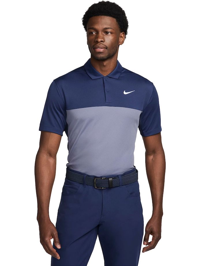 Nike Golf Polo Victory+ DF, azul marino/gris