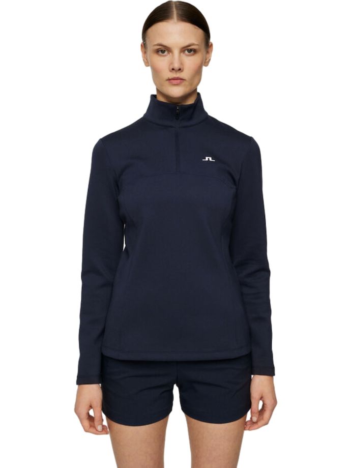 J. LINDEBERG Layer Lorelei Quarter Zip, marinblå