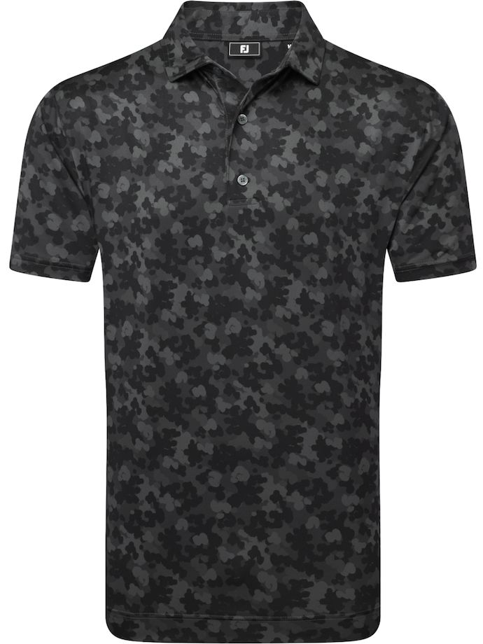 FootJoy Polo Pop Camo Lisle, schwarz