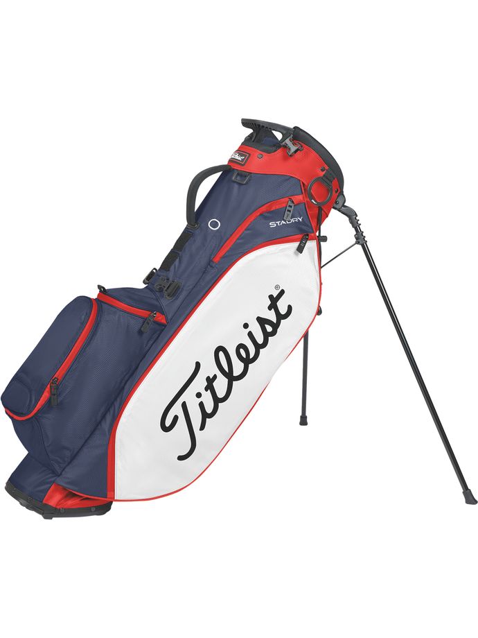 Titleist Standbag Players 4 StaDry, marinblå/vit/röd