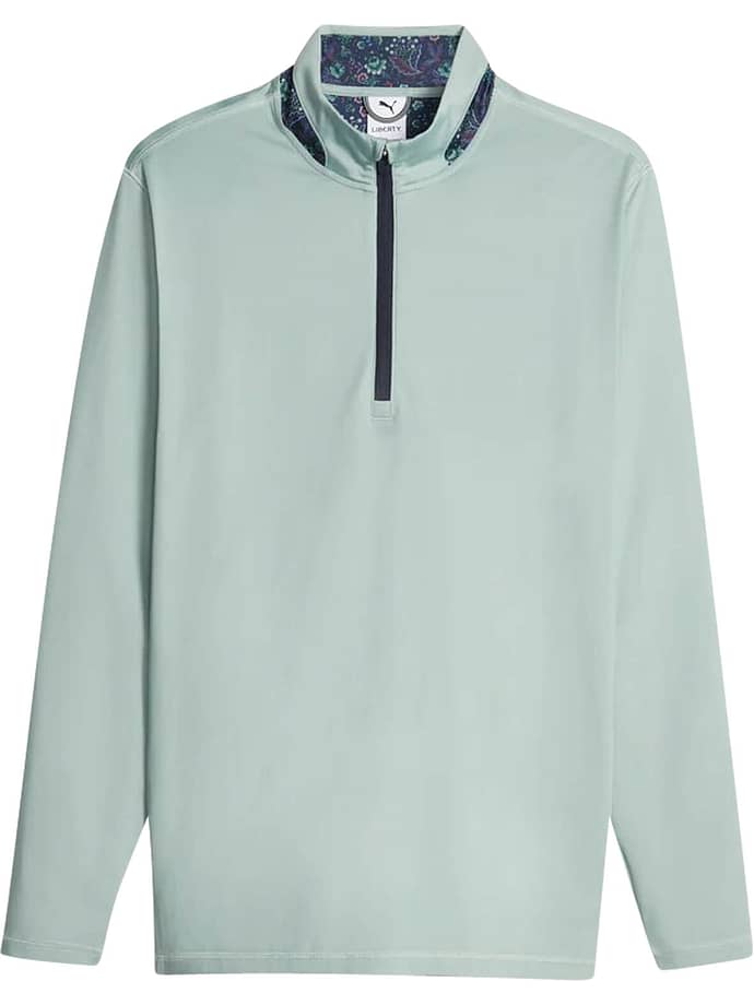 Puma Layer Liberty 1/4-Zip, green/navy