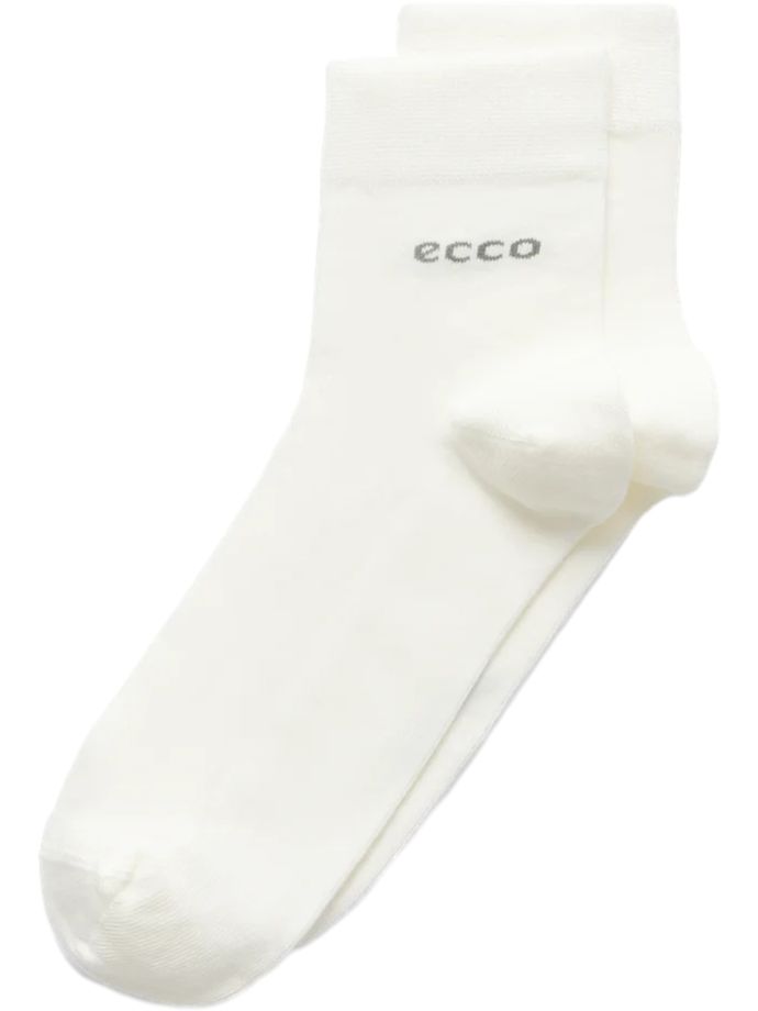 ecco Calcetines Longlife Ankle Cut, blanco